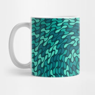 Twisted Metaballs Pattern (Teal) Mug